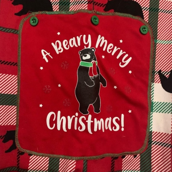 💋4/20 Toddler Christmas onesie pyjamas Canadian  Have a Beary Merry Christmas - Picture 4 of 5